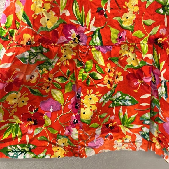 Go Softly Bright Colored Floral Porch Dress M - Picture 2 of 7
